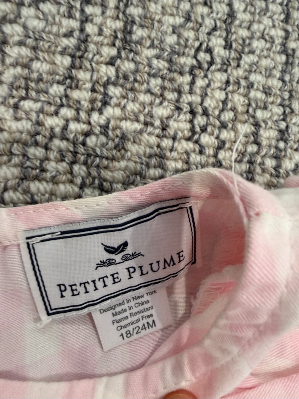 Pink Striped Ruffle Baby Bubble Romper - Picture 2 of 3